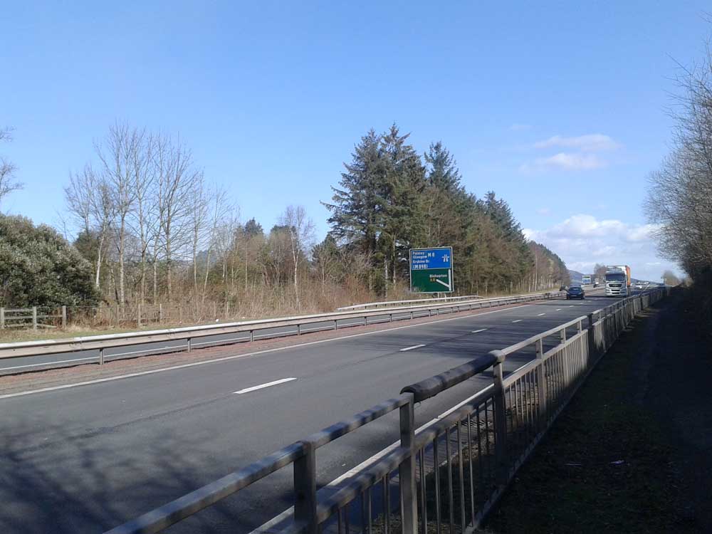The road to Glasgow.