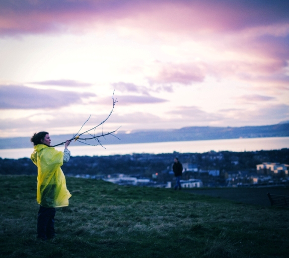 Calton Hill Constellations - site specific twilight performance