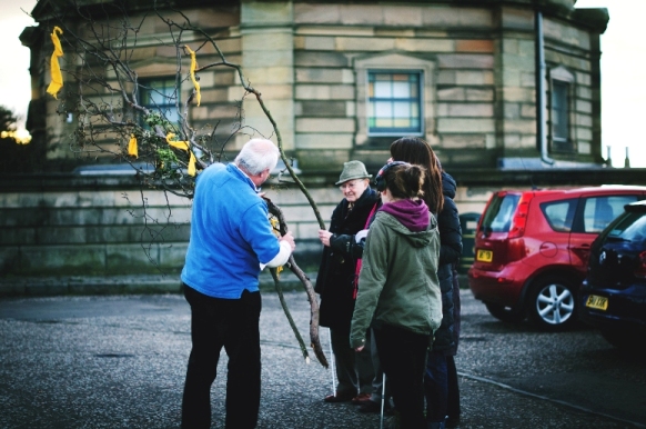 Calton Hill Constellations - site specific twilight performance